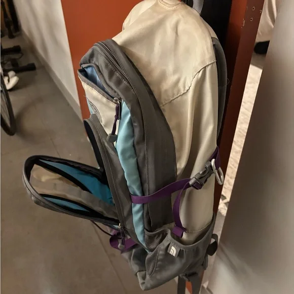 The North Face Heckler Gray and Blue Backpack for Outdoor/Travel/School - Picture 7 of 9